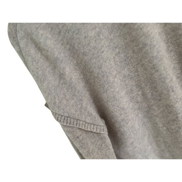 Gray Duffy 100% Cashmere Knit Sweater With Back Tie Detail & High-Low Hem - Picture 9 of 9
